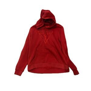 Guess Red Pullover Hoodie Mens Large